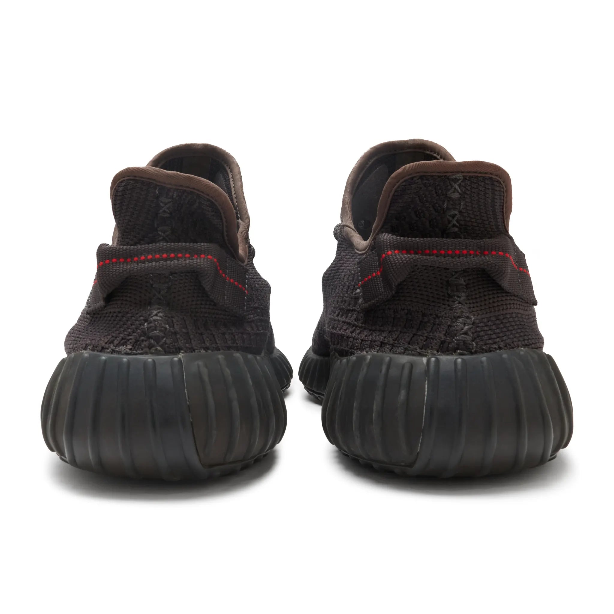 Back View of Preloved - Yeezy Boost 350 V2 Static Black Non Reflective FU9006